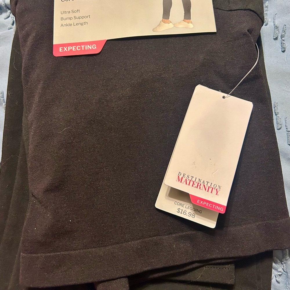 XXL Destination Maternity Core Black Leggings